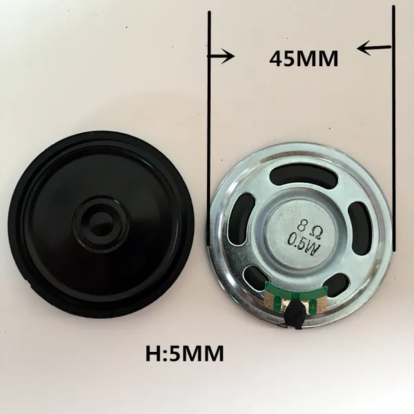 45mm 8ohm, 0.5W AlNiCo Magnetic Anti-Magnetic Speaker