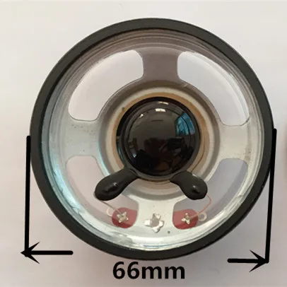 66 X 19mm 8ohm 0.5W Ferrite Magnetic Transparent Cone Speaker