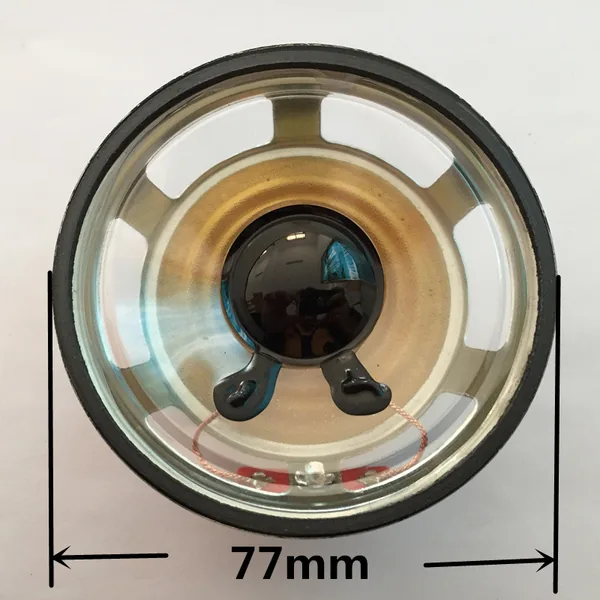 77 X 33mm, 8ohm 5W Ferrite Magnetic Transparent Cone Speaker