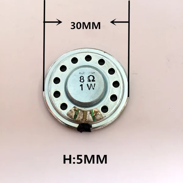 30mm 8ohm 1W AlNiCo Magnetic Anti-Magnetic Speaker